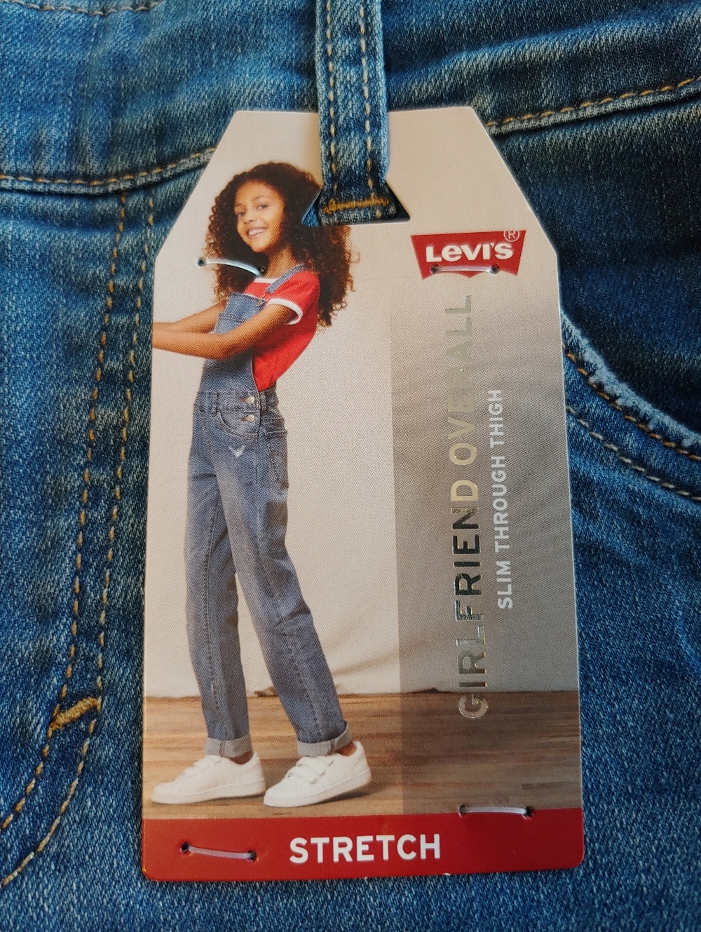 Levi's Blue Classic Denim Girl's Overalls Size 14 NWT - Picture 11 of 15
